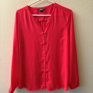 Coral blouse